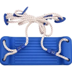 Vidaxl Jeux D'Extérieur | - Siège de balançoire avec échelle de corde bleu 37x15 cm pe