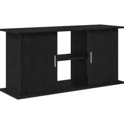 VidaXL Pompes, Filtres, Chauffages Et Accessoires | - Support d'aquarium chêne noir 121x41x58 cm bois d'ingénierie