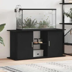 VidaXL Pompes, Filtres, Chauffages Et Accessoires | - Support d'aquarium chêne noir 121x41x58 cm bois d'ingénierie
