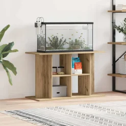 VidaXL Pompes, Filtres, Chauffages Et Accessoires | - Support d'aquarium chêne artisanal 100x40x60 cm bois ingénierie