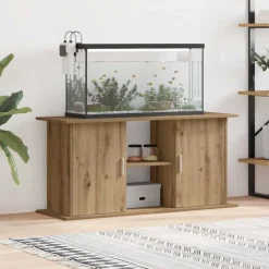 VidaXL Pompes, Filtres, Chauffages Et Accessoires | - Support d'aquarium chêne artisanal 121x41x58 cm bois ingénierie