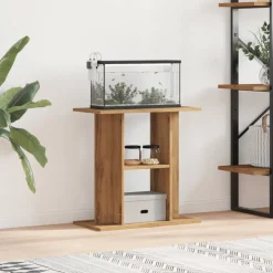 VidaXL Pompes, Filtres, Chauffages Et Accessoires | - Support d'aquarium chêne marron 60x30x60 cm bois d'ingénierie