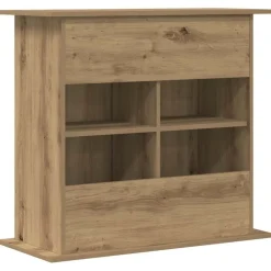 VidaXL Pompes, Filtres, Chauffages Et Accessoires | - Support d'aquarium chêne artisanal 81x36x73 cm bois ingénierie