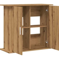 VidaXL Pompes, Filtres, Chauffages Et Accessoires | - Support d'aquarium chêne artisanal 81x36x73 cm bois ingénierie