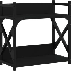 Vidaxl - Support d'imprimante 2 niveaux noir 40x20x40 cm Outlet