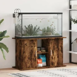 VidaXL - Support pour aquarium chêne fumé 101x41x58 cm bois d ingénierie Best