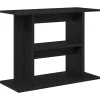 VidaXL Pompes, Filtres, Chauffages Et Accessoires | - Support pour aquarium chêne noir 80x35x60cm bois d'ingénierie