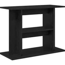 VidaXL Pompes, Filtres, Chauffages Et Accessoires | - Support pour aquarium chêne noir 80x35x60cm bois d'ingénierie