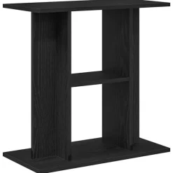 VidaXL Pompes, Filtres, Chauffages Et Accessoires | - Support pour aquarium chêne noir 60x30x60 cm bois d ingénierie
