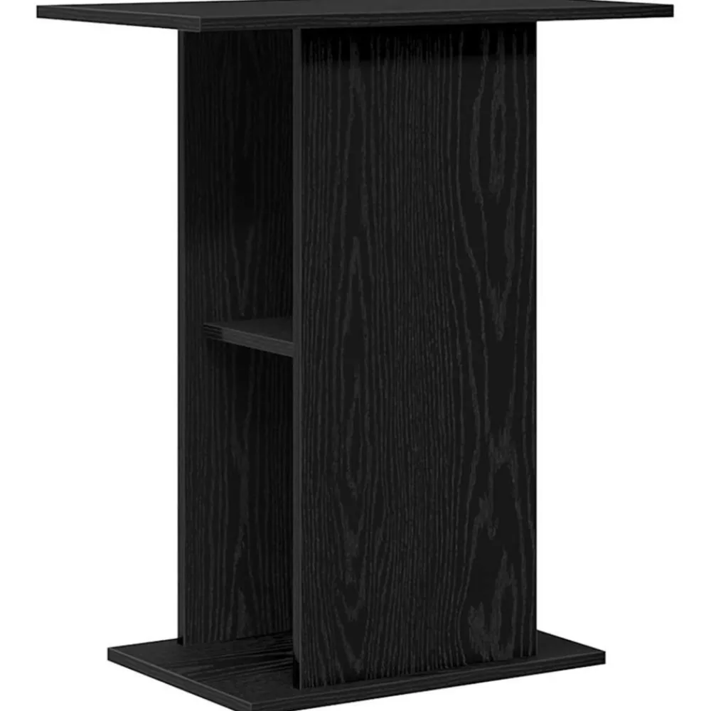 VidaXL Pompes, Filtres, Chauffages Et Accessoires | - Support pour aquarium chêne noir 60,5x36x72,5 cm