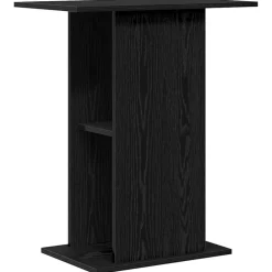 VidaXL Pompes, Filtres, Chauffages Et Accessoires | - Support pour aquarium chêne noir 60,5x36x72,5 cm