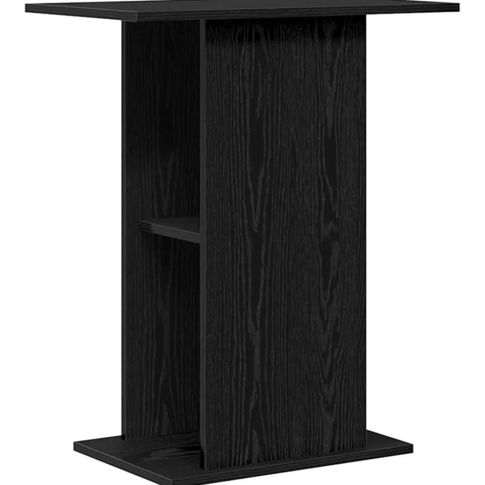 VidaXL Pompes, Filtres, Chauffages Et Accessoires | - Support pour aquarium chêne noir 60,5x36x72,5 cm