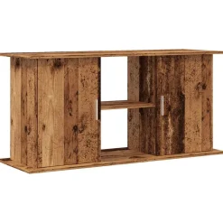 Vidaxl Pompes, Filtres, Chauffages Et Accessoires | - Support pour aquarium vieux bois 121x41x58 cm bois d'ingénierie