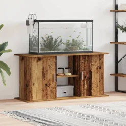 Vidaxl Pompes, Filtres, Chauffages Et Accessoires | - Support pour aquarium vieux bois 121x41x58 cm bois d'ingénierie