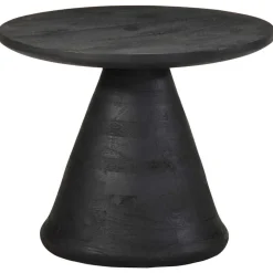 Vidaxl - Table d'appoint noir ø50x40 cm bois de manguier massif