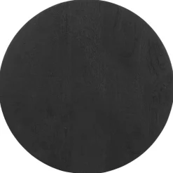 Vidaxl - Table d'appoint noir ø50x40 cm bois de manguier massif