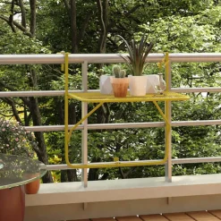 Vidaxl Tables Et Chaises De Jardin | - Table de balcon doré 60x40 cm acier