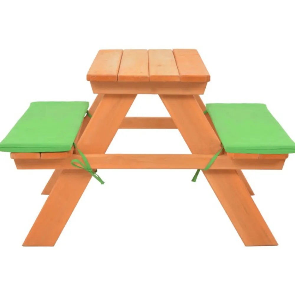 VidaXL - Table de pique nique pour enfants avec bancs 89x79x50 cm sapin New