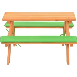 VidaXL - Table de pique nique pour enfants avec bancs 89x79x50 cm sapin New