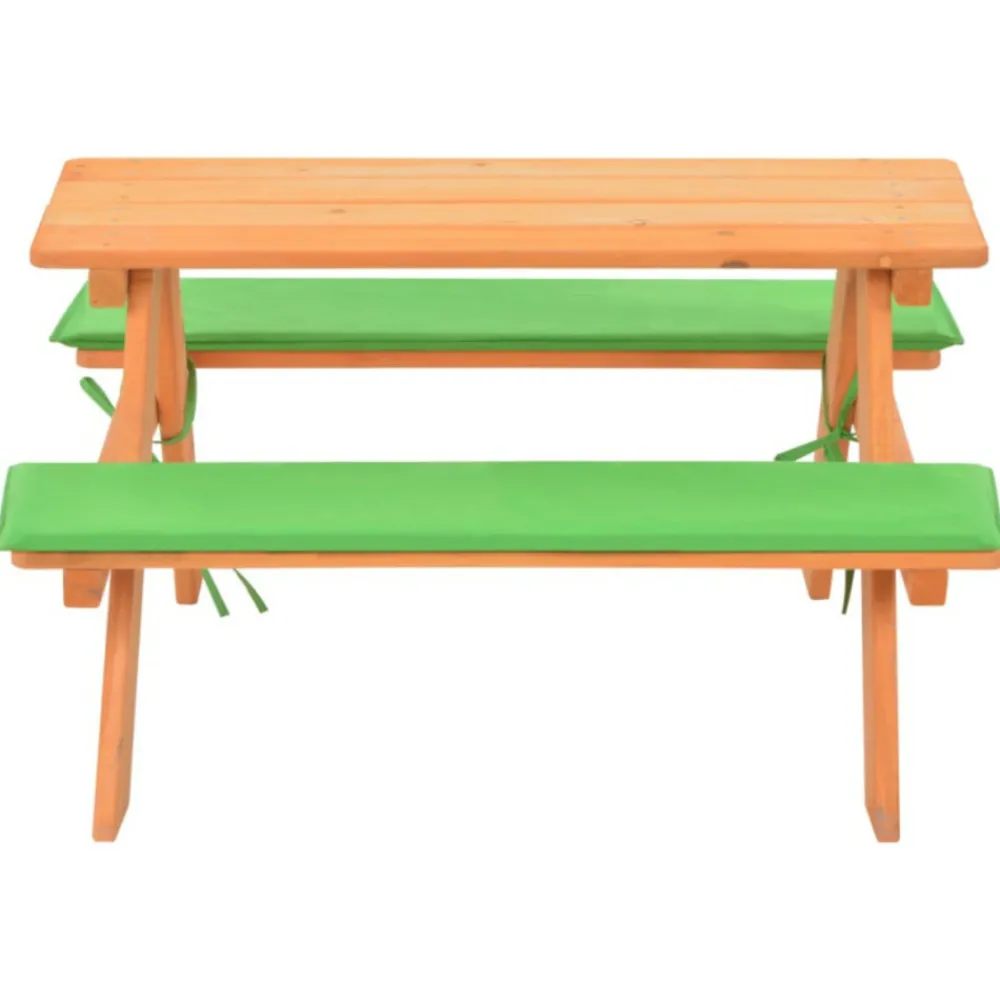 VidaXL - Table de pique nique pour enfants avec bancs 89x79x50 cm sapin New