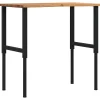 Vidaxl Mercerie | - Établi marron clair 100x60x(71,5-98) cm bois de chêne massif