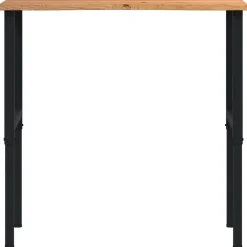 Vidaxl Mercerie | - Établi marron clair 100x60x(71,5-98) cm bois de chêne massif