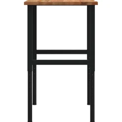 Vidaxl Mercerie | - Établi marron clair 100x60x(71,5-98) cm bois de chêne massif