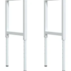 Vidaxl Mercerie | - Établi marron clair 100x60x(71,5-98) cm bois de chêne massif