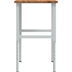 Vidaxl Mercerie | - Établi marron clair 100x60x(71,5-98) cm bois de chêne massif