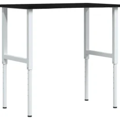 Vidaxl Mercerie | - Établi marron foncé 100x60x(71,5-98) cm bois de chêne massif