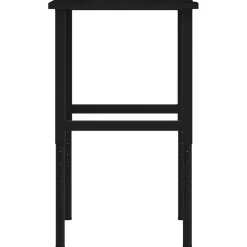 Vidaxl Mercerie | - Établi marron foncé 80x60x(71,5-98) cm bois de chêne massif