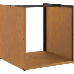 VidaXL - Étagère à bois 40x40x40 cm acier résistant aux intempéries Online