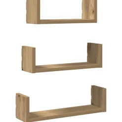 Vidaxl Mobilier D'Intérieur | - Étagères murales 3 pcs chêne artisanal bois d'ingénierie