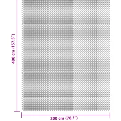 VidaXL - Tapis de tente crème 4x2 m Hot