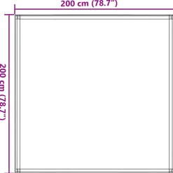 Vidaxl - Tapis de tente sable 200x200 cm pehd New