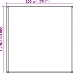Vidaxl - Tapis de tente sable 200x200 cm pehd New