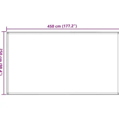 Vidaxl - Tapis de tente sable 250x450 cm pehd