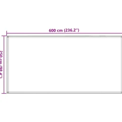 VidaXL - Tapis de tente vert clair 250x600 cm pehd Hot