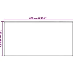 VidaXL - Tapis de tente vert clair 250x600 cm pehd Hot