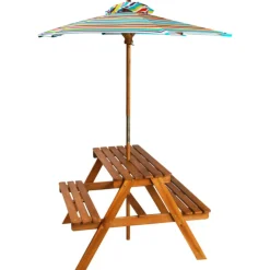 VidaXL - - salon de jardin pour enfant avec parasol Discount