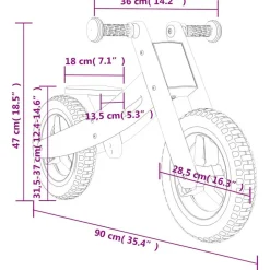 Vidaxl - Vélo d'équilibre pour enfants rouge Sale