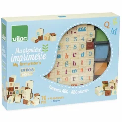 Vilac Peinture Et Beaux-Arts | - Coffret tampons ma première imprimerie