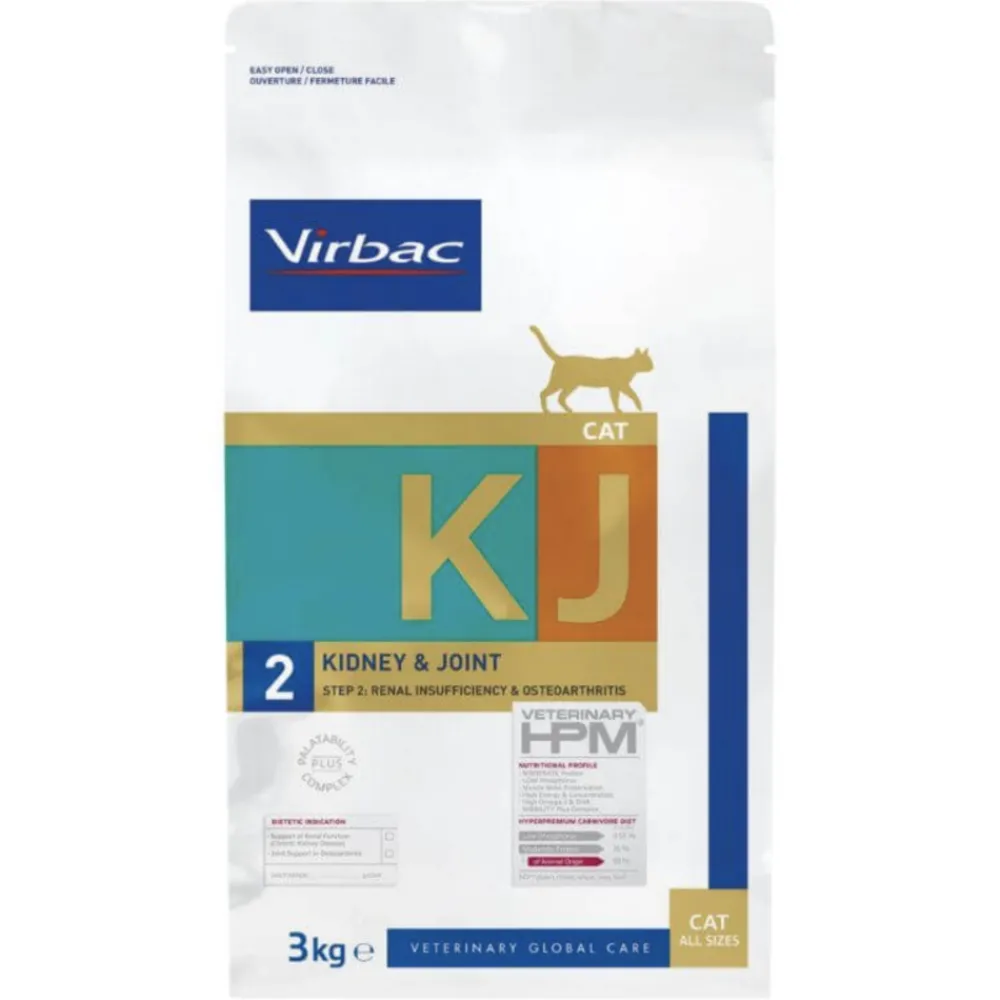 Virbac - Croquettes chat veterinary hpm cat kj2 kidney joint - 1,5 kg Best