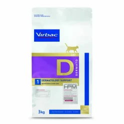 Virbac Alimentation Et Friandises | - Croquettes chat veterinary hpm cat d1 dermatology - 3 kg