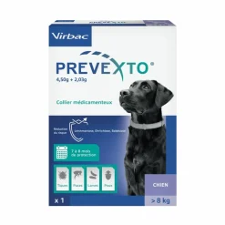 Virbac - Prevexto - collier antiparasitaire chien + 8kg 1 unité Best