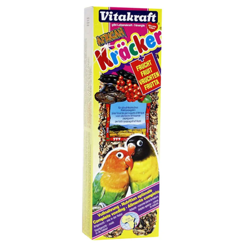 Vitakraft Alimentation | - Friandise Kräcker au miel pour grandes perruches - Lot de 2 - 180 g