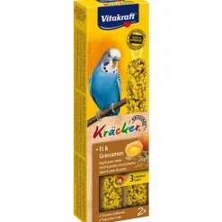 Vitakraft - Friandise Kräcker aux oeufs pour perruches - Lot de 2 - 54 g Outlet