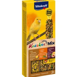 Vitakraft Alimentation | - Friandise Kräcker au miel, fruits et œufs pour canaris - Lot de 3