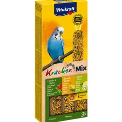 Vitakraft Alimentation | - Friandise Kräcker à l'ananas, banane, kiwi pour perruches x3 - 92 g