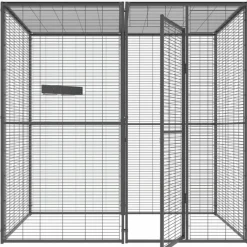 NA Volière de jardin pour perroquets de 2m² à toit maille Clearance
